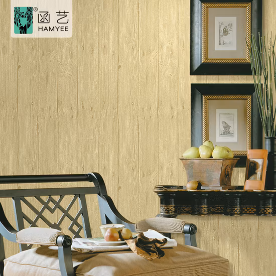 Quarto texturizado chinês papel de parede de madeira não tecido papel de parede de tijolo 3D para parede