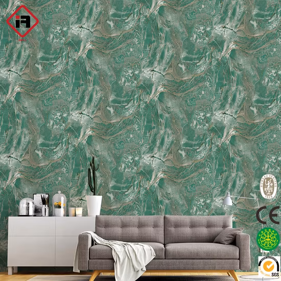 Preço de papel de parede barato Papel de parede de PVC para decoração de casa